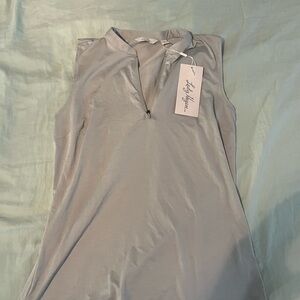 Lady Hagen Gray Sleeveless Top